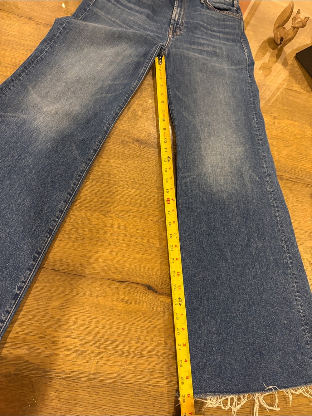 MOTHER DENIM HUSTLER ROLLER HEEL FRAY, size 31, wash PERFECT DRUG. - Picture 5 of 9